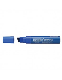 Marcatore permanente Extra Large N50 Pentel - scalpello - 8,0/15,4 mm  - blu - N50XL-C