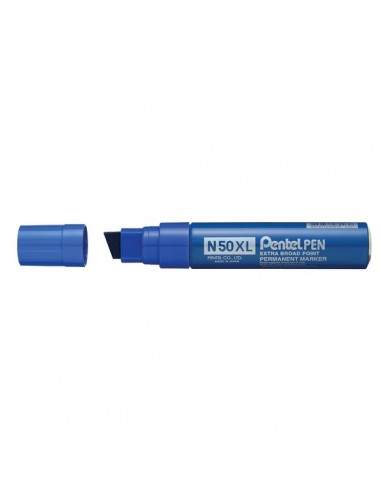 Marcatore permanente Extra Large N50 Pentel - scalpello - 8,0/15,4 mm  - blu - N50XL-C