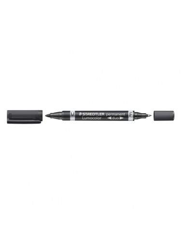 Marcatore Lumocolor® permanent duo Staedtler - 0,6-1,5 mm - nero - 348-9