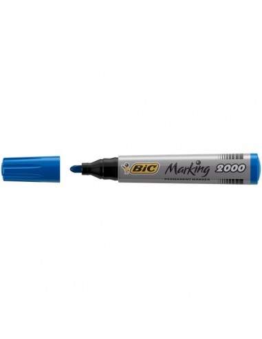 Permanent Marker 2000 Bic - blu - tonda - 2,5 mm - 8209143 (conf.12)