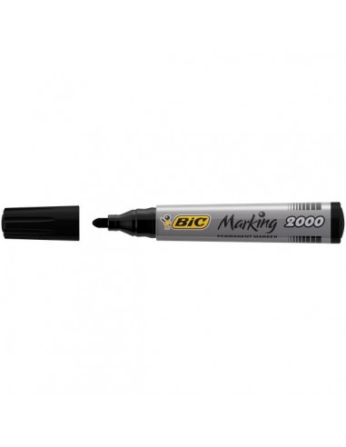 Permanent Marker 2000 Bic - nero - tonda - 2,5 mm - 8209153 (conf.12)