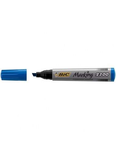 Permanent Marker 2300 Bic - blu - scalpello - 3-5,5 mm - 8209253 (conf.12)