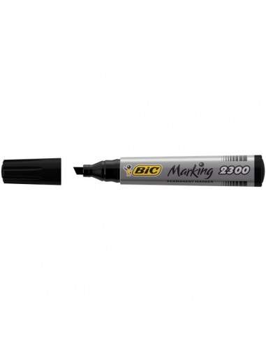 Permanent Marker 2300 Bic - nero - scalpello - 3-5,5 mm - 8209263 (conf.12)