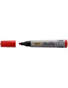 Permanent Marker 2300 Bic - rosso - scalpello - 3-5,5 mm - 8209243 (conf.12)