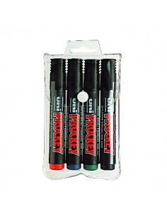 Marcatore Uni Prockey - a scalpello - assortiti - 1-5,7 mm - M 126 4C (conf.4)