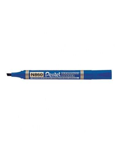 Marcatore permanente N860 Pentel linea Amiko - scalpello - 1,2-4,5 mm - blu - N860-CE (conf.12)