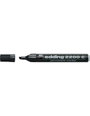 Marcatore permanente 2200C Edding - a scalpello - nero - 1-5 mm - e-2200C 001