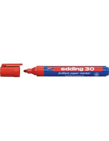 Marcatore Permanente Universale e-30 Edding - rosso - tonda - 1,5-3 mm - e-30 002