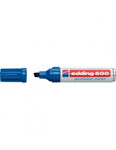 Marcatore permanente 500 Edding - blu - scalpello - 2-7 mm - e-500 003