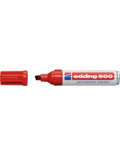 Marcatore permanente 500 Edding - rosso - scalpello - 2-7 mm - e-500 002