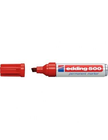 Marcatore permanente 500 Edding - rosso - scalpello - 2-7 mm - e-500 002