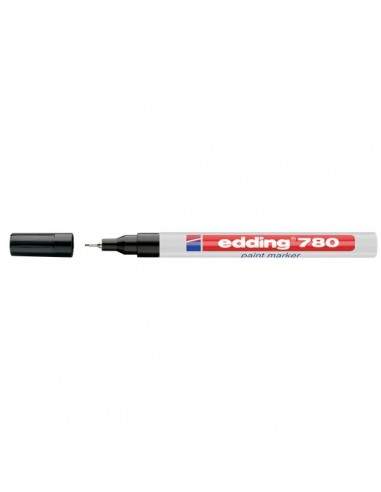 Marcatore permanente 780 Edding - nero - 0,8 mm - tonda - e-780 001