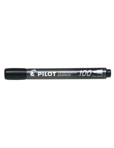 Marcatore permanente SCA 100 Pilot - punta tonda - 1 mm - nero - 002705 (conf.12)