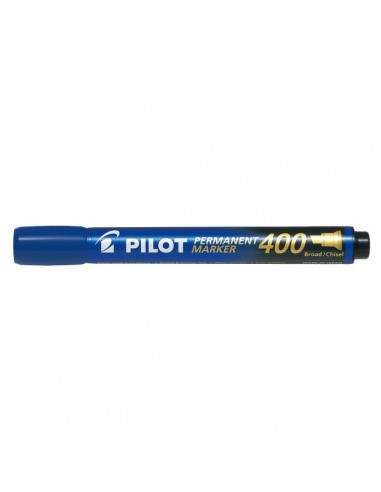 Marcatore permanente SCA  400 Pilot - punta a scalpello - 4 mm - blu - 002711 (conf.12)