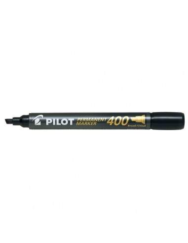 Marcatore permanente SCA 400 Pilot - punta a scalpello - 4 mm - nero - 002710 (conf.12)
