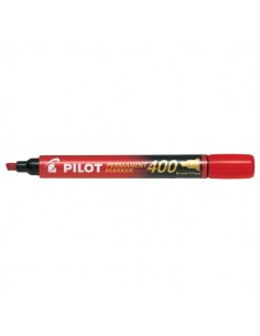 Marcatore permanente SCA  400 Pilot - punta a scalpello - 4 mm - rosso - 002712 (conf.12)