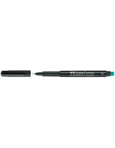 Marcatore permanente Multimark Faber Castell - superfine - 0,4 mm - blu - 152351 (conf.10)