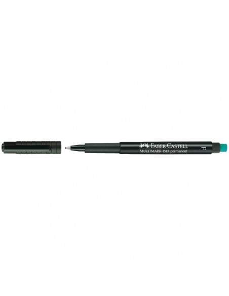 Marcatore permanente Multimark Faber Castell - superfine - 0,4 mm - blu - 152351 (conf.10)