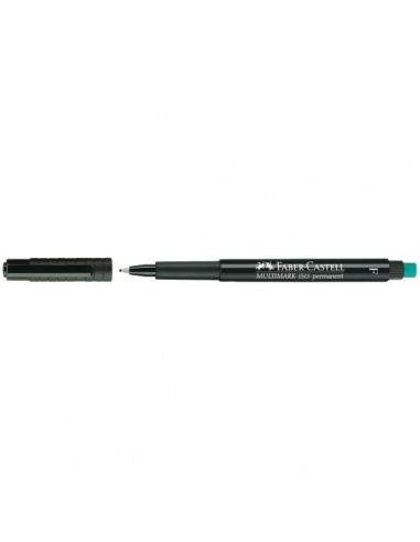 Marcatore permanente Multimark Faber Castell - superfine - 0,4 mm - nero - 152399 (conf.10)