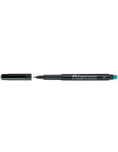 Marcatore permanente Multimark Faber Castell - fine - 0,6 mm - blu - 151351 (conf.10)