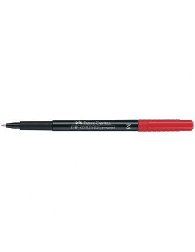 Marcatore permanente Multimark Faber Castell - media - 1,0 mm - rosso - 152521 (conf.10)