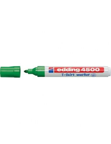Marcatore per tessuti 4500 Edding - verde - tonda - 2-3 mm - e-4500 004