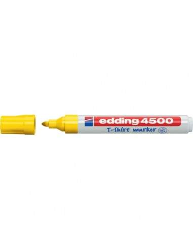 Marcatore per tessuti 4500 Edding - giallo - tonda - 2-3 mm - e-4500 005