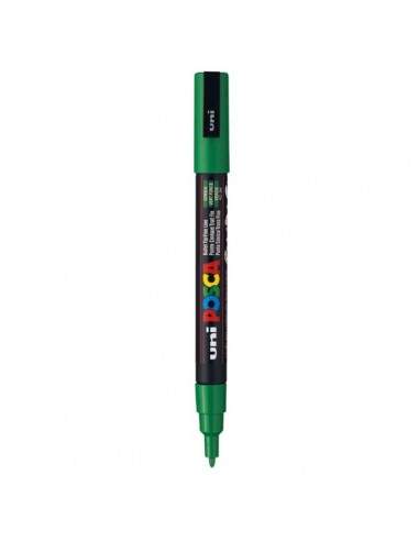 Marcatore Uni Posca a tempera Uni-Ball - tonda - 0,9-1,3 mm - verde - M PC3M V