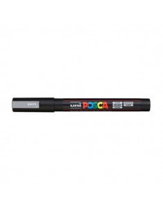 Marcatore Uni Posca a tempera Uni-Ball - tonda - 0,9-1,3 mm - argento - M PC3M ARG