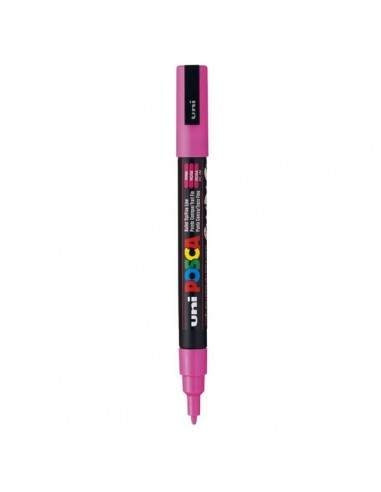 Marcatore Uni Posca a tempera Uni-Ball - tonda - 0,9-1,3 mm - rosa - M PC3M RA