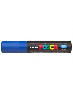 Marcatore Uni Posca a tempera Uni-Ball - blu - a scalpello - 15 mm - M PC17K B