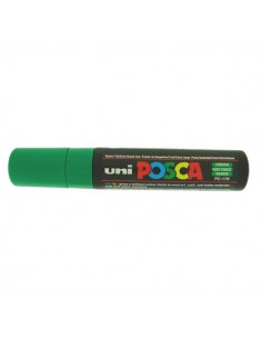 Marcatore Uni Posca a tempera Uni-Ball - verde - a scalpello - 15 mm - M PC17K V