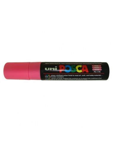 Marcatore Uni Posca a tempera Uni-Ball - rosa - a scalpello - 15 mm - M PC17K RA