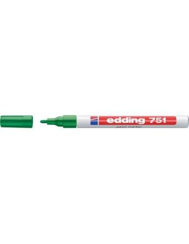 Marcatore permanente a vernice Edding - verde - tonda - 1-2 mm - e-751 004