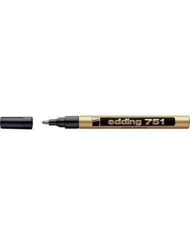 Marcatore permanente a vernice Edding - oro - tonda - 1-2 mm - e-751 053