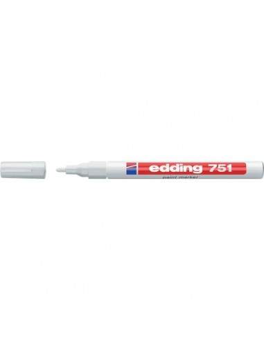 Marcatore permanente a vernice Edding - bianco - tonda - 1-2 mm - e-751 049