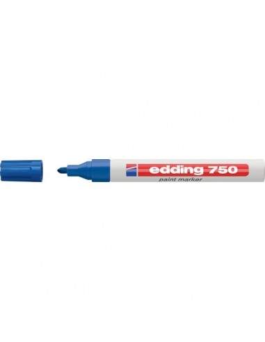 Marcatore permanente a vernice Edding - blu - tonda - 2-4 mm - e-750 003