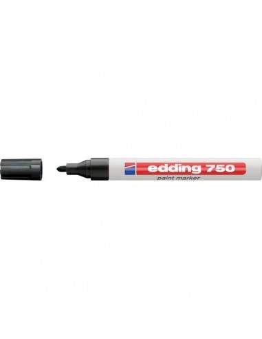 Marcatore permanente a vernice Edding - nero - tonda - 2-4 mm - 	e-750 001