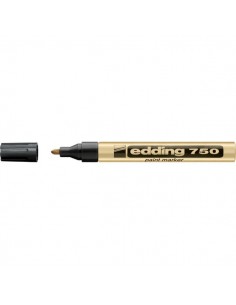 Marcatore permanente a vernice Edding - oro - tonda - 2-4 mm - e-750 053