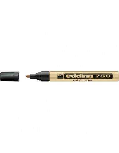 Marcatore permanente a vernice Edding - oro - tonda - 2-4 mm - e-750 053