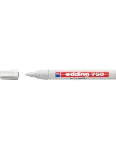 Marcatore permanente a vernice Edding - bianco - tonda - 2-4 mm - e-750 049