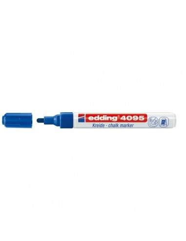 Marcatore a Gesso liquido e-4095 Edding - tonda - 2-3 mm - blu - 4-4095003