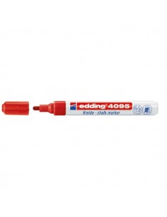 Marcatore a Gesso liquido e-4095 Edding - tonda - 2-3 mm - rosso - 4-4095002