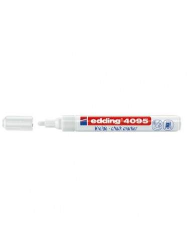 Marcatore a Gesso Liquido e-4095 Edding - tonda - 2-3 mm - bianco - e-4095 049