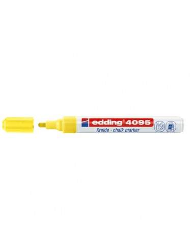 Marcatore a Gesso Liquido e-4095 Edding - tonda - 2-3 mm - giallo - e-4095 065