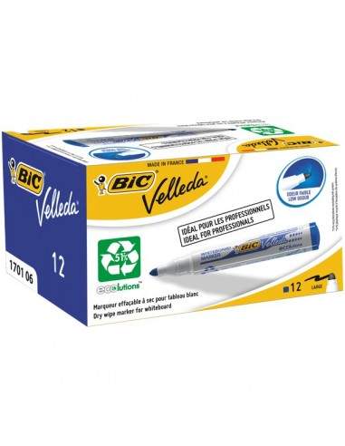 Promo pack Velleda Marker 1701 + Velleda Liquid Ink Pocket Bic - blu - 942235 (conf.12)