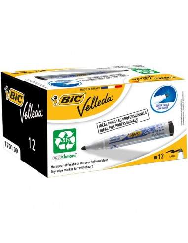 Promo pack Velleda Marker 1701 + Velleda Liquid Ink Pocket Bic - nero - 942234 (conf.12)