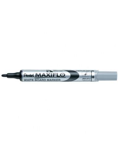 Marcatore Maxiflo Pentel - nero - tonda - 4 mm - MWL5S-A