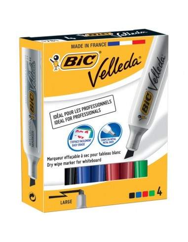 Marcatore Velleda 1781 Bic - assortiti - scalpello - 3.2-5.5 mm - 9402951 (conf.4)