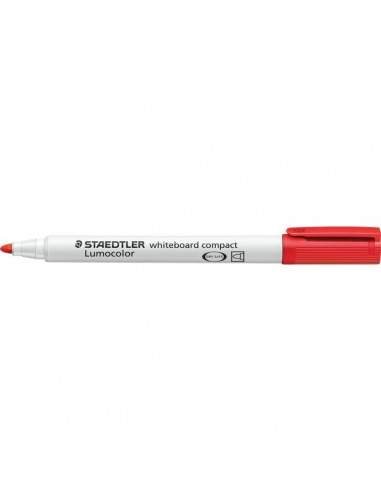 Marcatore a secco Lumocolor® whiteboard compact Staedtler - rosso - tonda - 1-2 mm - 341-2
